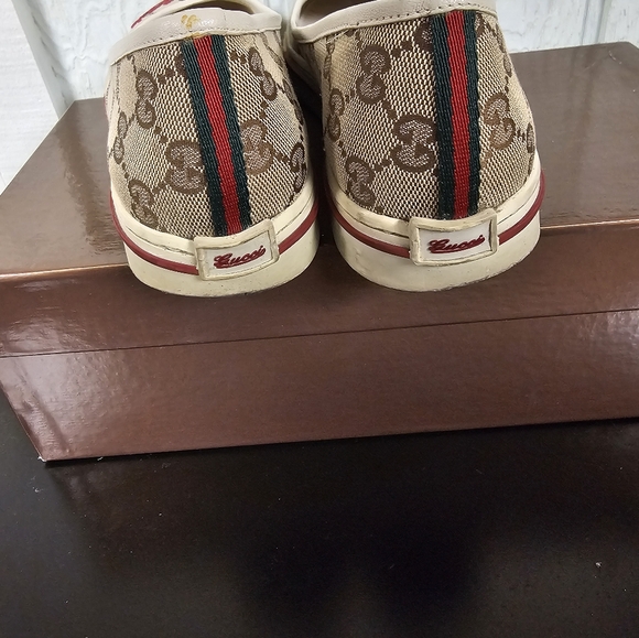 GUCCI FLAT SNEAKER SKIMMER W/SCR COLOR:BEIEBO - Picture 3 of 5